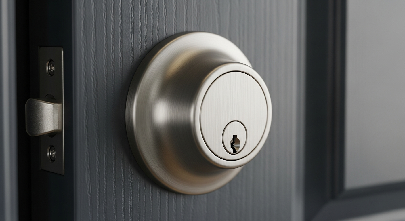 lock hardware deadbolt metal close — Clay County Locksmith
